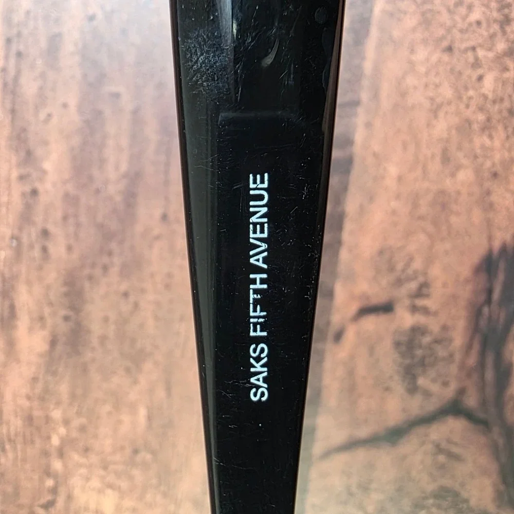 Saks‎ Fifth Avenue Women's Black 52-16 130 Oversized Sunglasses FRAMES ONLY